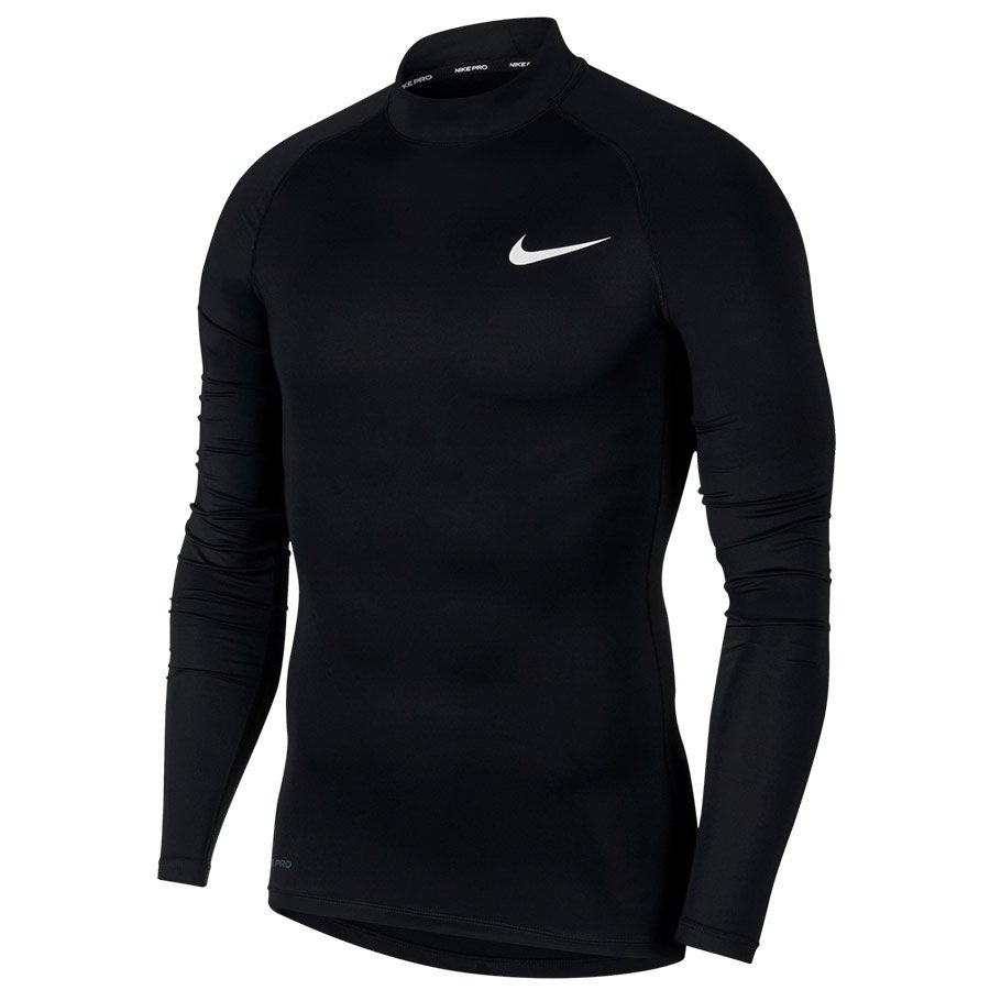 Nike, Koszulka męska, M NP Top LS Tight Mock BV5592 010, czarny, rozmiar XXL