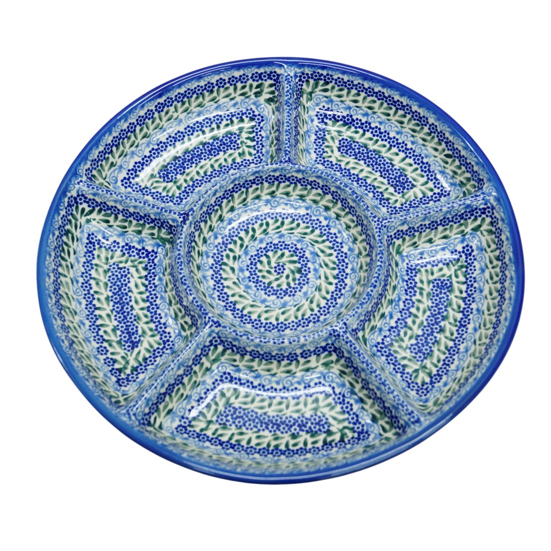 Ceramiczna półmisek dzielony Ceramika Bolesławiec