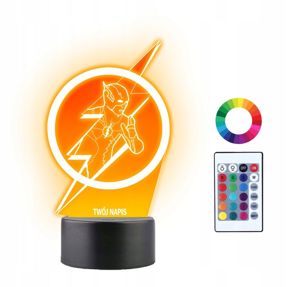 Lampka Nocna LED 3D Flash Marvel