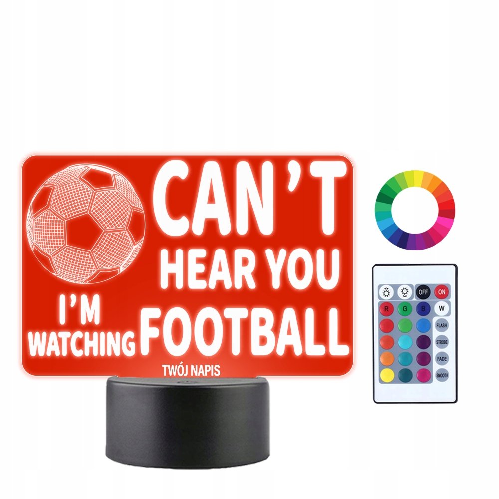 Lampka Nocna LED Piłka Piłkarz