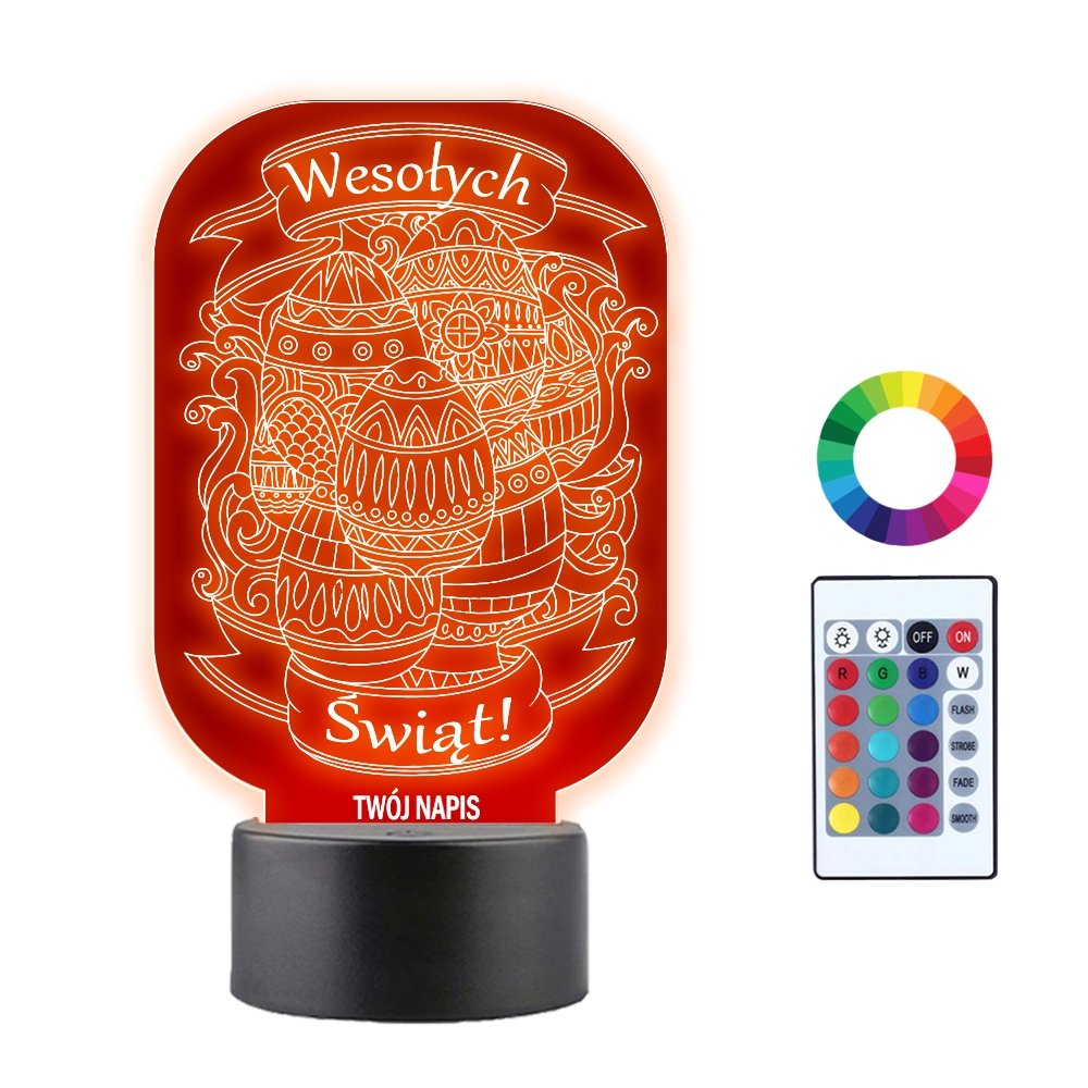 Lampka Nocna LED Wesołych Świąt Wielkanoc