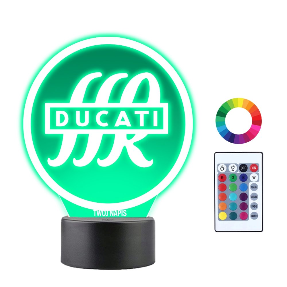 Lampka Nocna LED Ducati Logo
