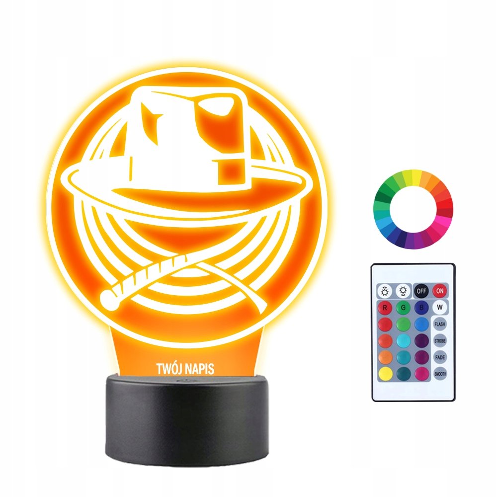 Lampka Nocna 3D LED Indiana Jones Prezent