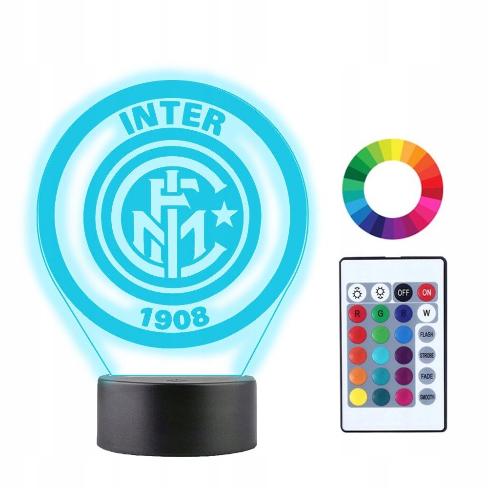 Lampka Nocna 3D Led INTER MEDIOLAN