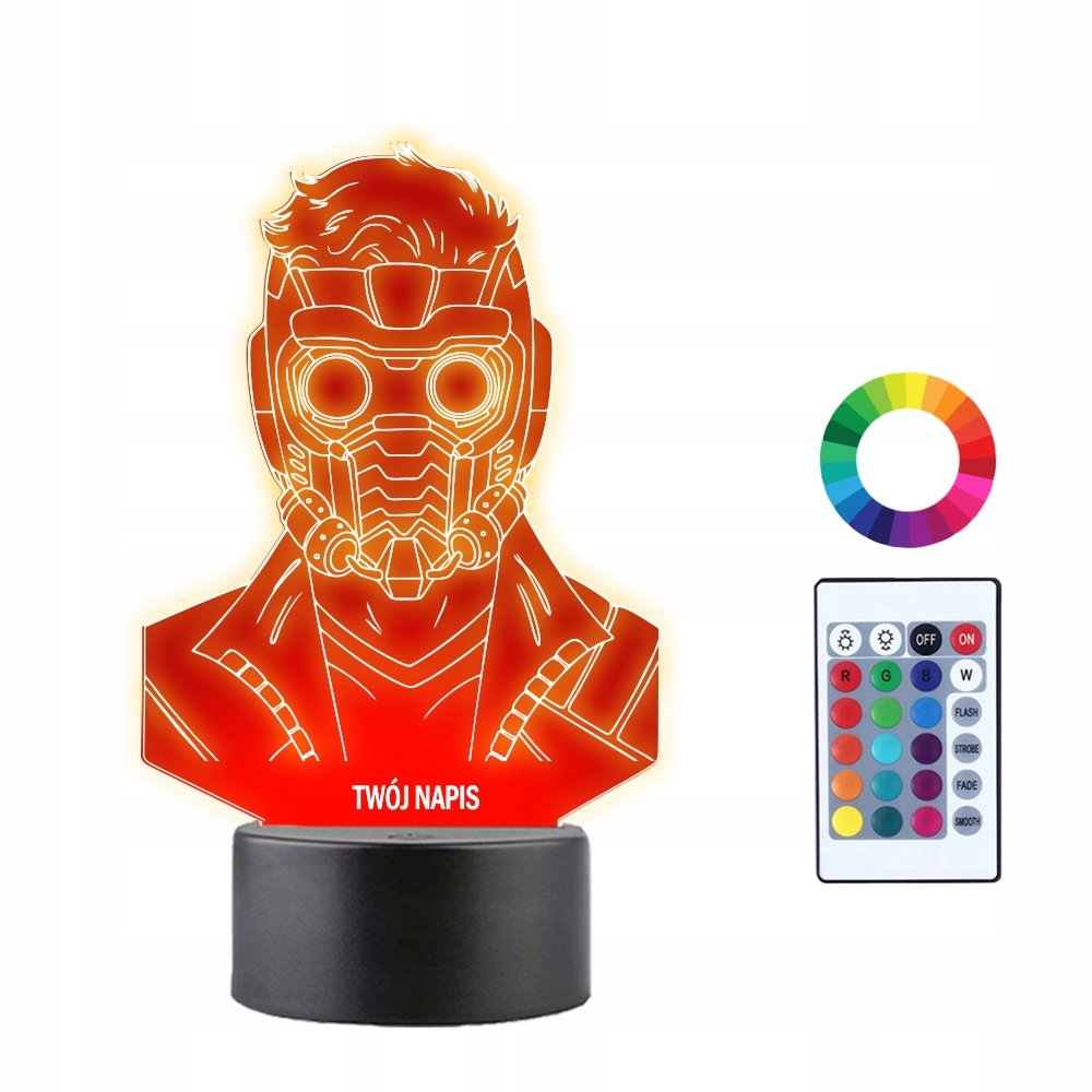 Lampka Nocna LED 3D Strażnicy Galaktyki