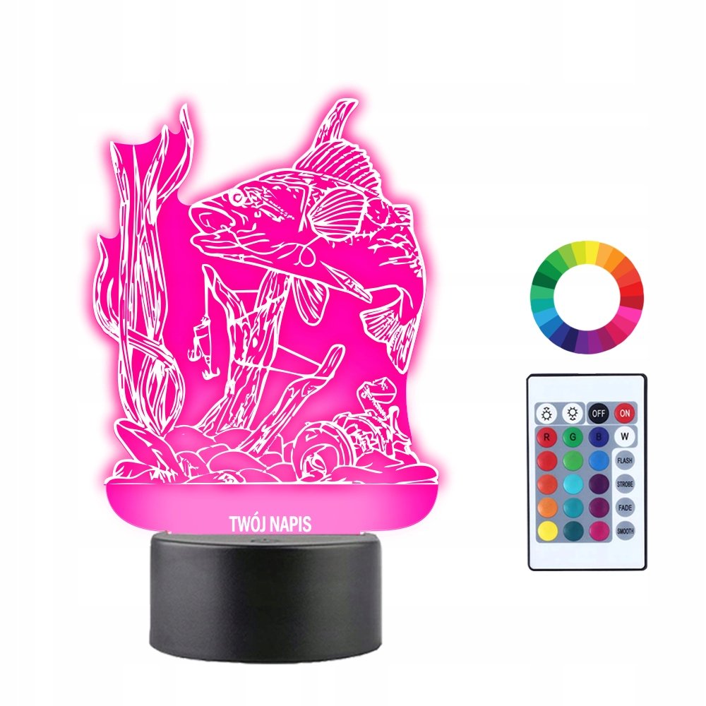 Lampka Nocna 3D Led Karp Ryba Prezent