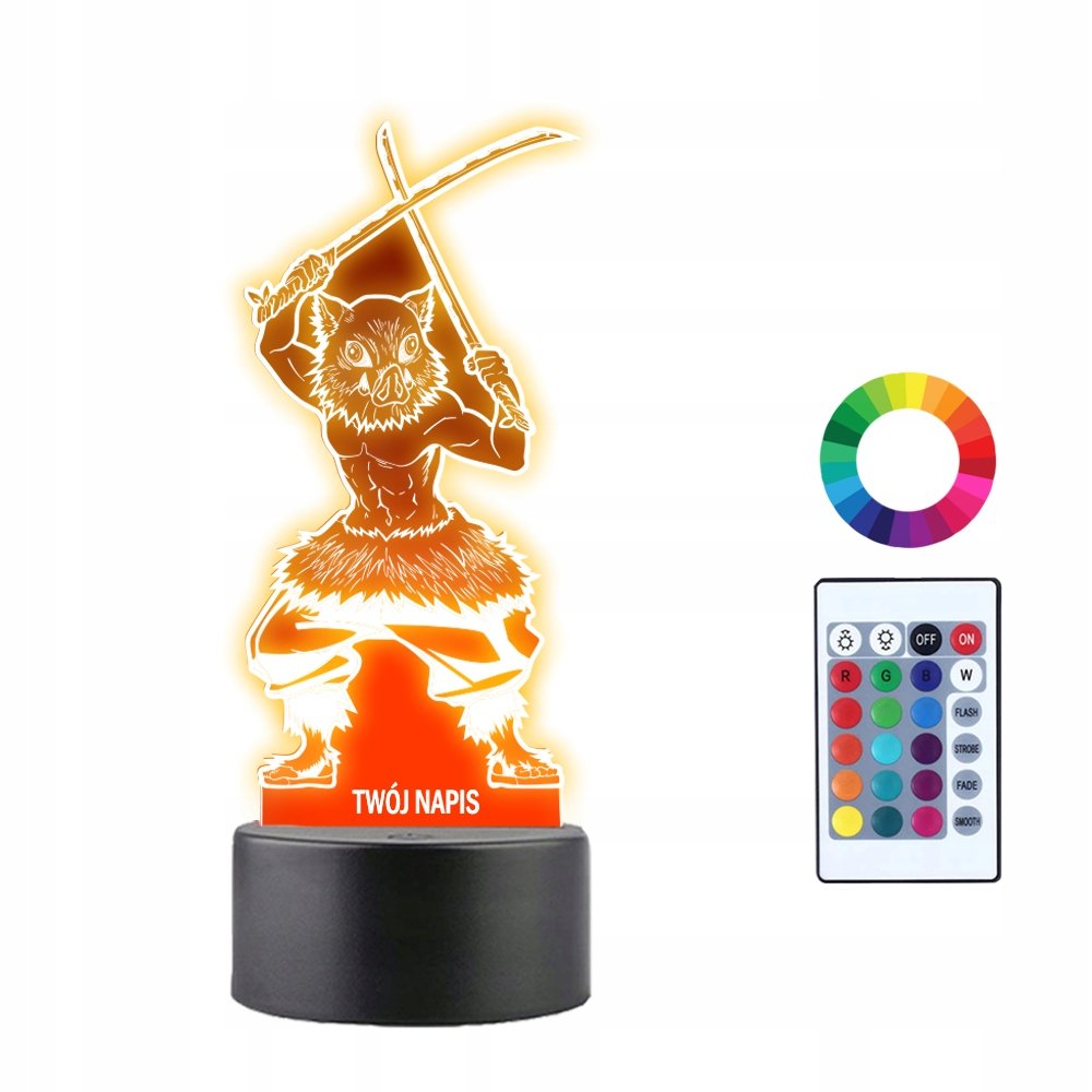 Lampka Nocna 3D LED Inosuke Hashibira Prezent