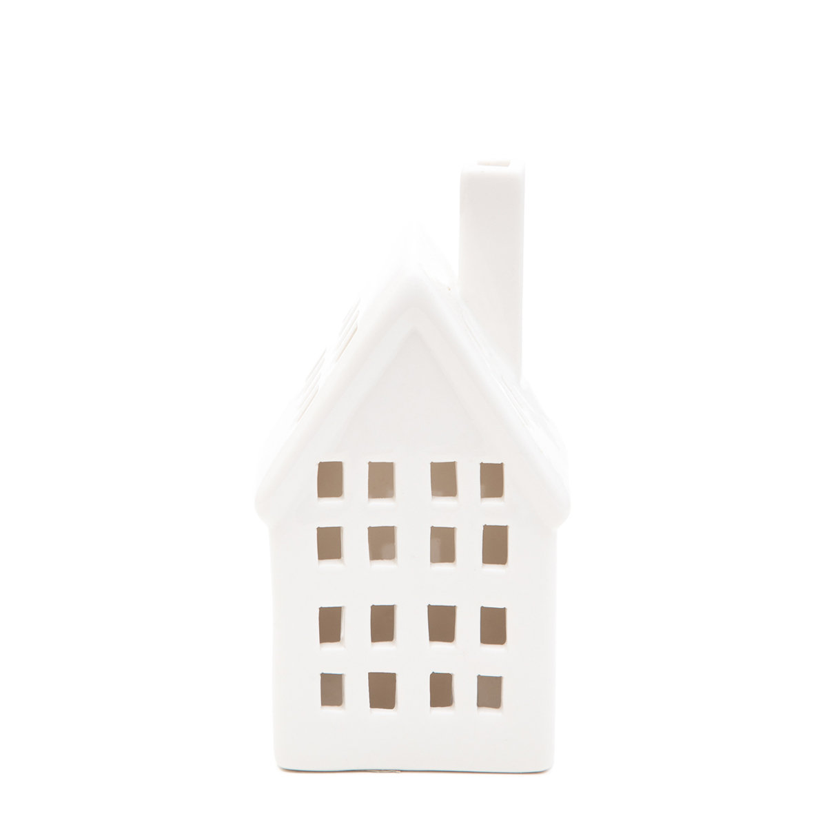 Lampion DEKORACYJNY COZY HOME domek z ledem 7,6x5,8x14,8 cm HOMLA
