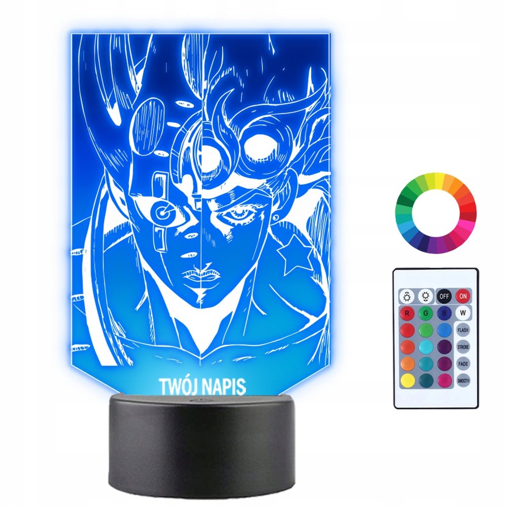 Lampka Nocna 3D LED Jojo Bizarre Adventures Anime