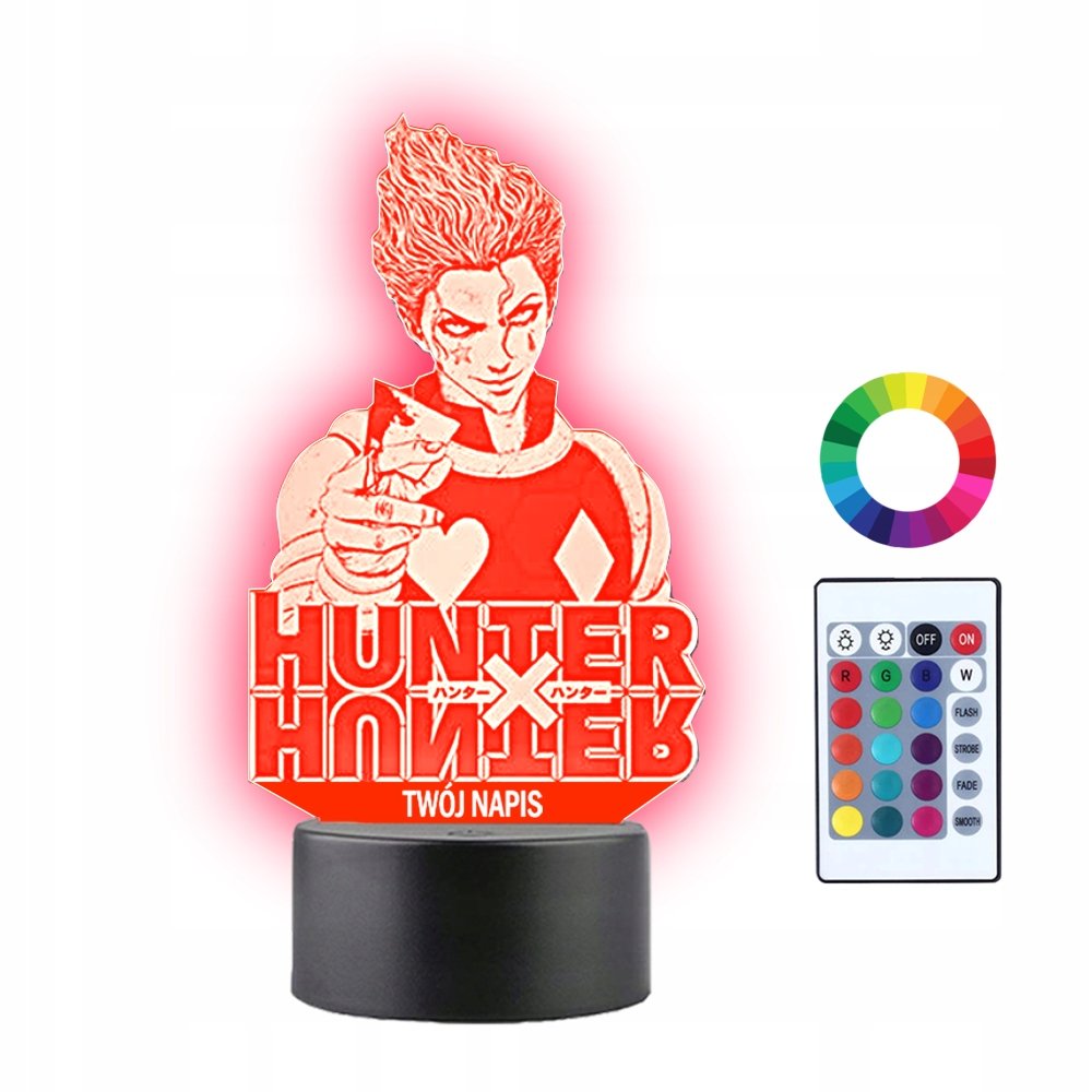 Lampka Nocna 3D LED Hunter x Hunter Hisoka Anime
