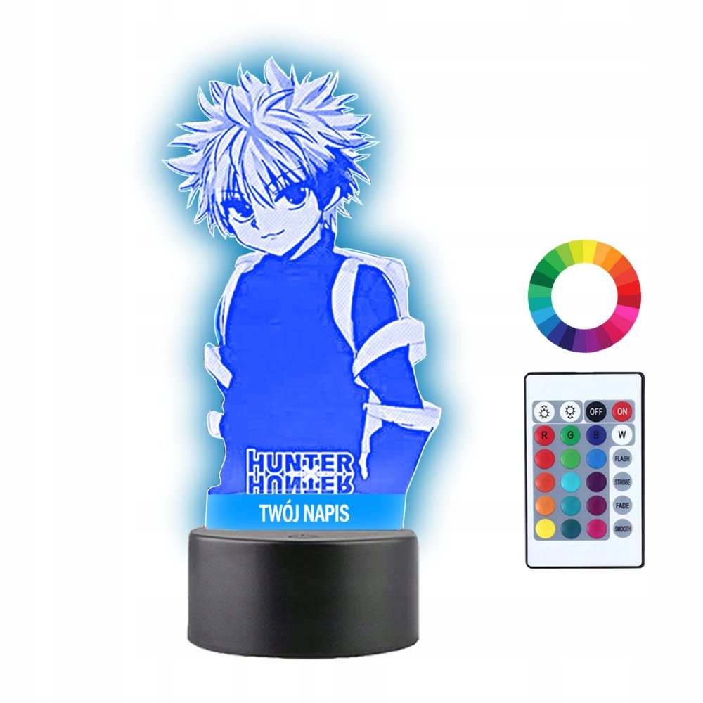 Lampka Nocna 3D LED Hunter x Hunter Killua Anime