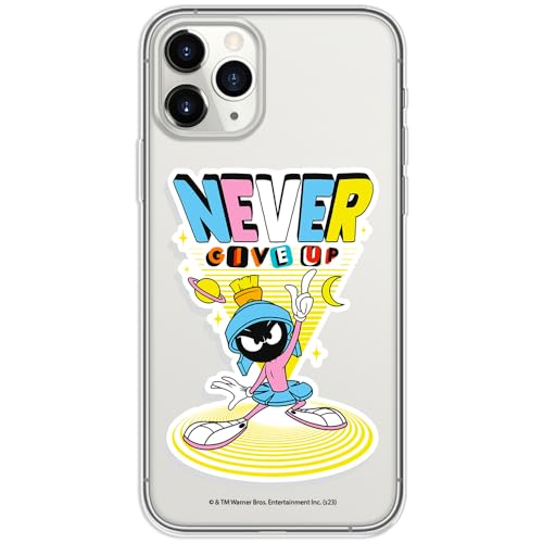 ERT GROUP etui na telefon Iphone 11 PRO MAX, case oryginalny i oficjalnie licencjonowany przez Looney Tunes, wzór Marvin 005, optymalnie dopasowane, plecki z TPU częściowo przeźroczyste