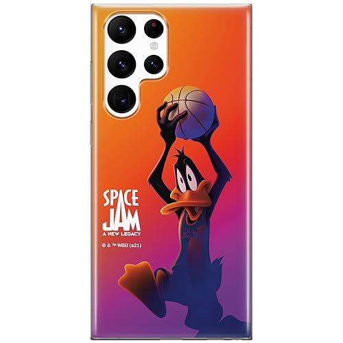 ERT GROUP etui na telefon Samsung S22 ULTRA, case oryginalny i oficjalnie licencjonowany przez Looney Tunes, wzór Space Jam 012, optymalnie dopasowane, plecki z TPU