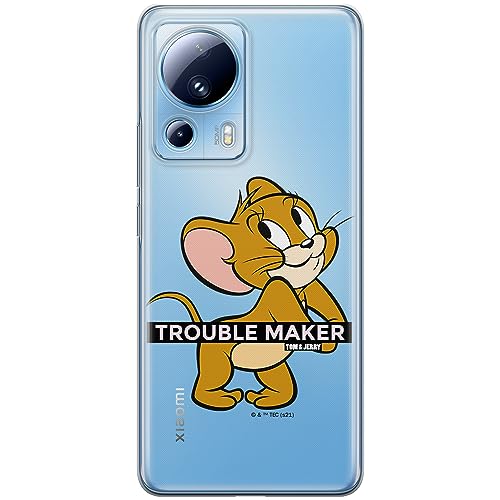 ERT GROUP etui na telefon Xiaomi 13 LITE/CIVI 2, case oryginalny i oficjalnie licencjonowany przez Tom & Jerry, wzór 012, optymalnie dopasowane, plecki z TPU częściowo przeźroczyste