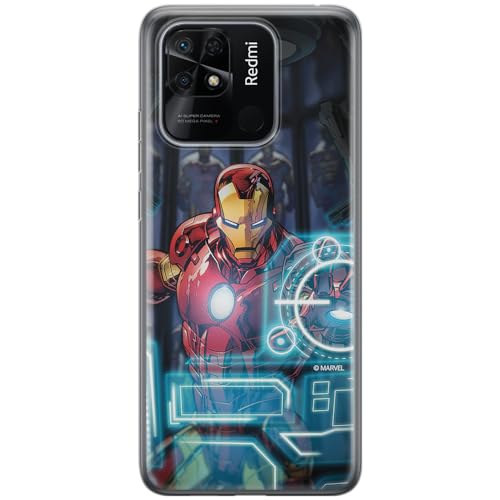ERT GROUP etui na telefon Xiaomi REDMI 10C, case oryginalny i oficjalnie licencjonowany przez Marvel, wzór Iron Man 034, optymalnie dopasowane, plecki z TPU