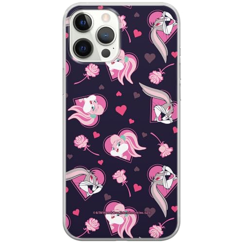 ERT GROUP etui na telefon Iphone 12 PRO MAX, case oryginalny i oficjalnie licencjonowany przez Looney Tunes, wzór Lola & Bugs 003, optymalnie dopasowane, plecki z TPU