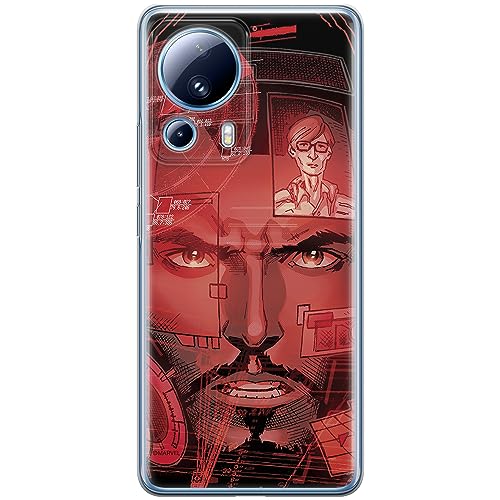 Etui Iron Man 016 Marvel Nadruk pełny Czerwony Producent: Xiaomi, Model: 13 LITE/ CIVI 2
