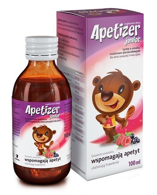 Aflofarm APETIZER syrop o smaku malinowo-porzeczkowym, 100ml