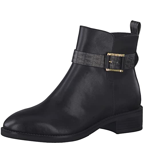 Tamaris Damskie klasyczne botki, damskie botki, wkładka Touch, czarny, 38 EU