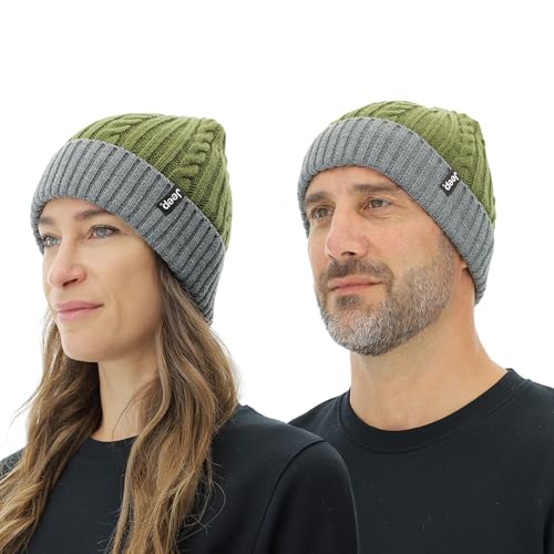 JEEP O102915-I006 J czapka z dzianiny J23W Unisex Olive Green/Dark Gre Uni