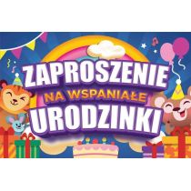 Zaproszenie Urodziny (10szt)