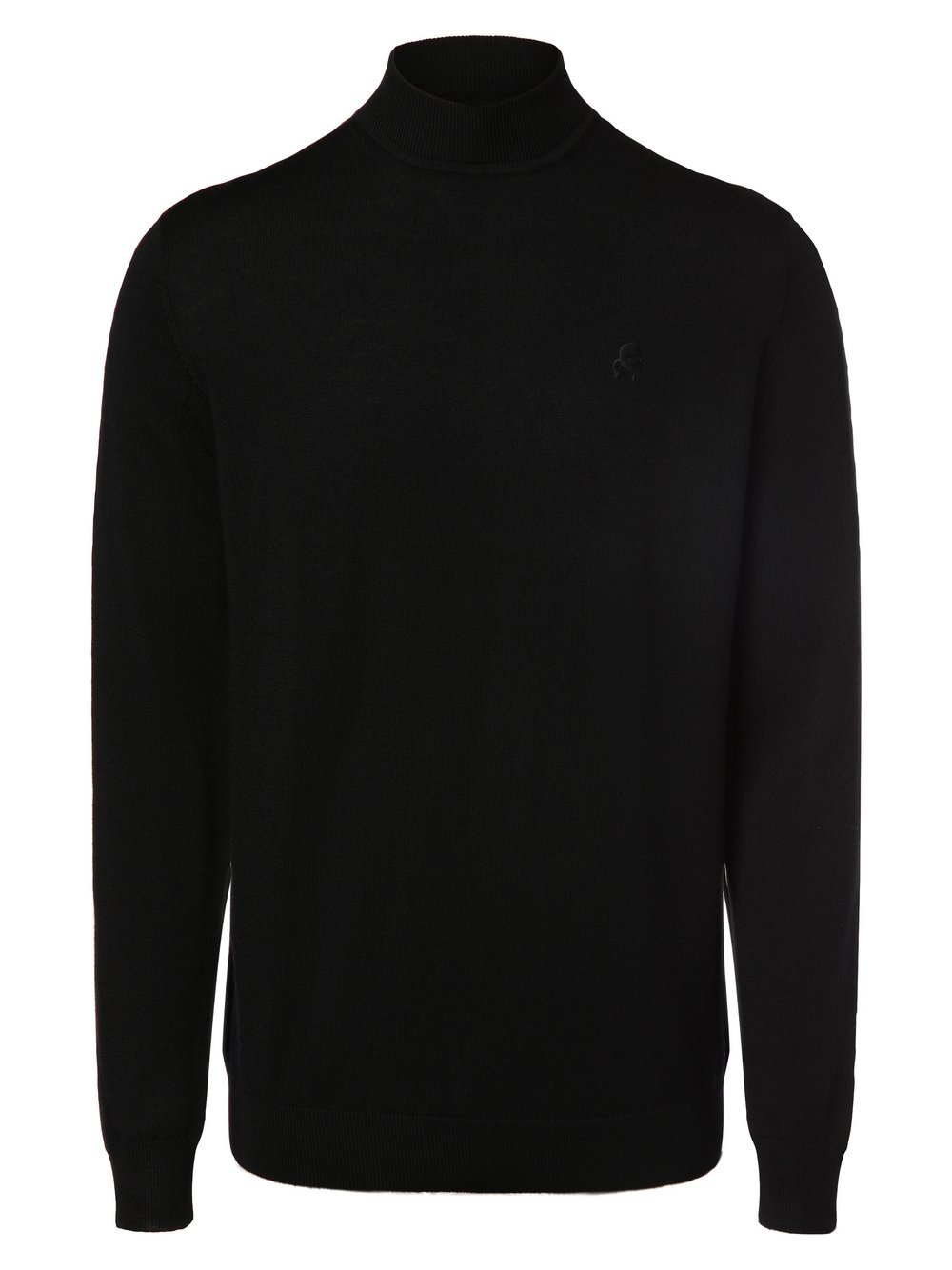KARL LAGERFELD - Damski sweter z wełny merino, czarny