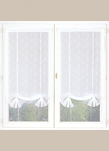 Carpentier & Gute Helden 40077 zasłona poliestrowa biała 140 x 60 cm