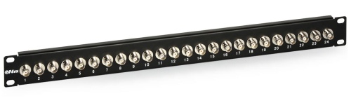ABCVISION Patch Panel 24 porty BNC podwójne gniazdo PP-24/BNC