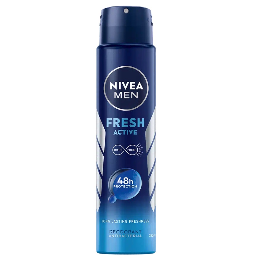 Nivea Men Fresh Active dezodorant spray 250ml (M)