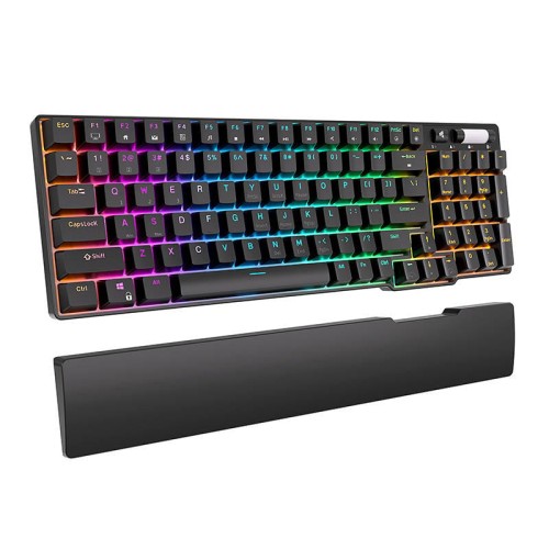 Klawiatura mechaniczna Royal Kludge RK96 RGB, Red switch (czarna)