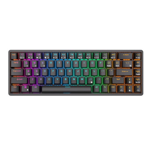 Klawiatura mechaniczna Royal Kludge RK837 RGB, Brown switch (czarna)