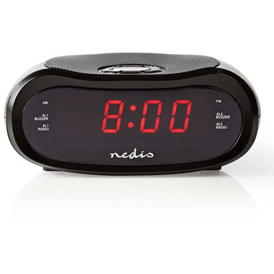 Radiobudzik NEDIS CLAR001BK Czarny