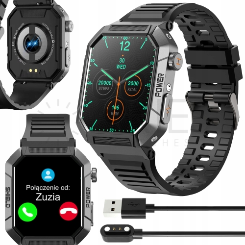 Zdjęcia - Smartwatche ARIES SMARTWATCH DO POMIARU CUKRU GLUKOZY EKG ROZMOWY 2" 