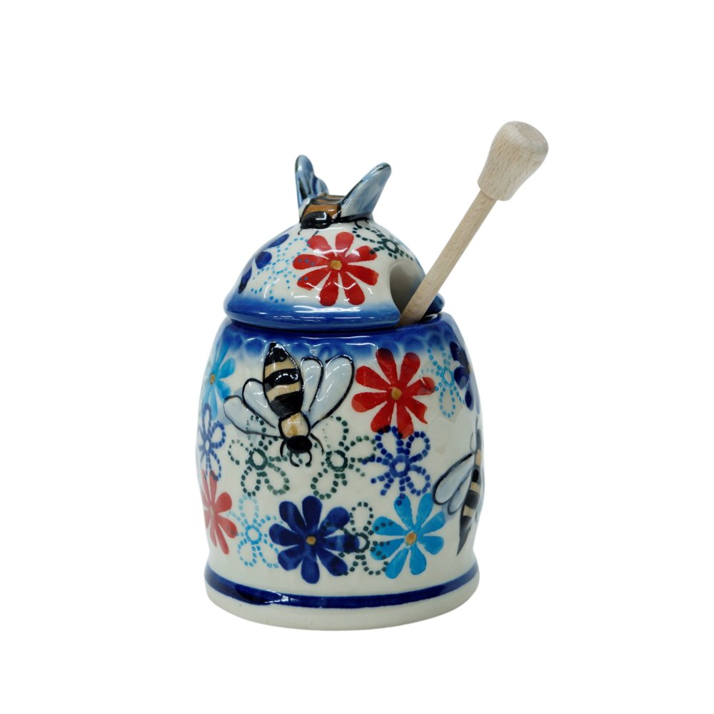 Ceramiczny pojemnik na miód Ceramika Bolesławiec