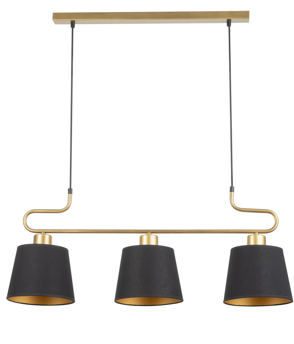 Volutto lampa wisząca złota 3-punktowa 40646 Sigma