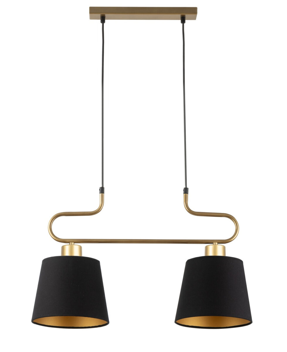 Volutto lampa wisząca złota 2-punktowa 40645 Sigma