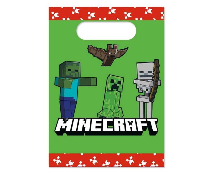 Torebki Papierowe Minecraft 4 Szt