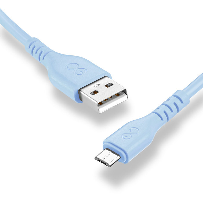 Kabel USBA-mUSB  BASIC 1.2m jasny niebieski