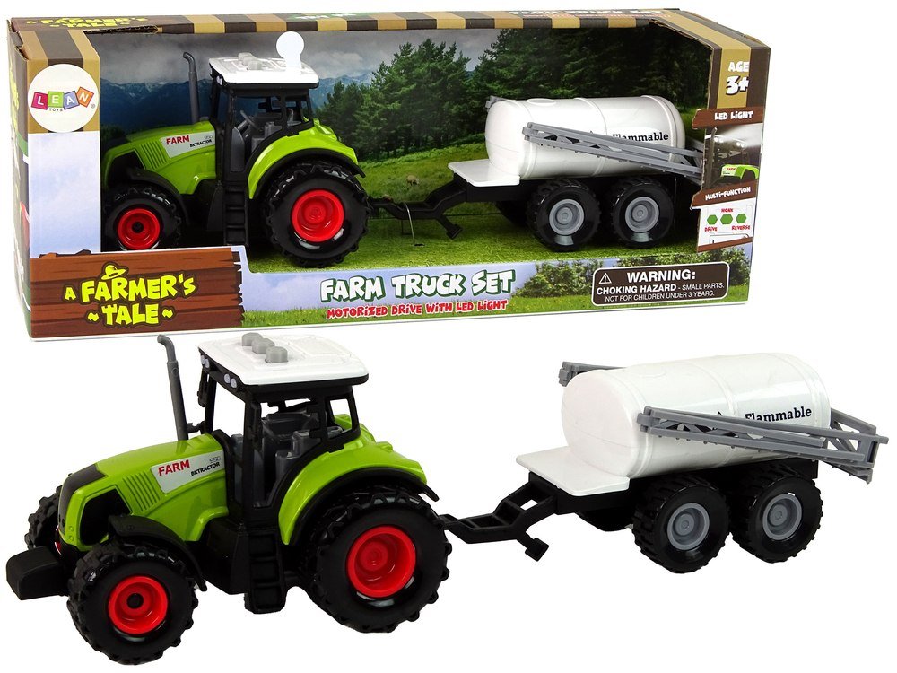 Traktor dla Dzieci z Przyczepką Autko Farma Import LEANToys