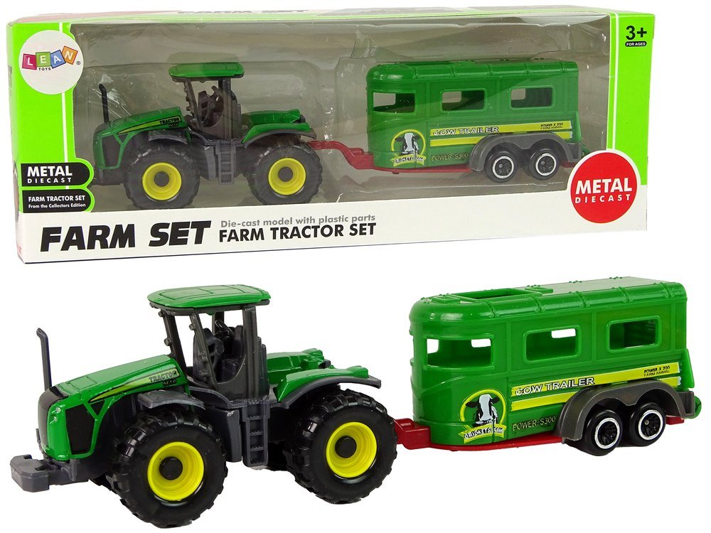 Traktor z Przyczepą Zielony Import LEANToys