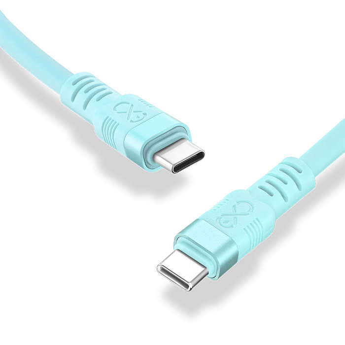 Kabel USBC-USBC eXc WHIPPY Pro 2m błękit nieba