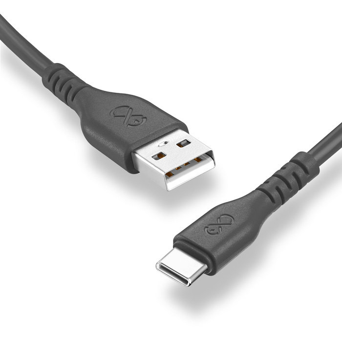 Kabel USBA-USBC  BASIC 1.2m szary