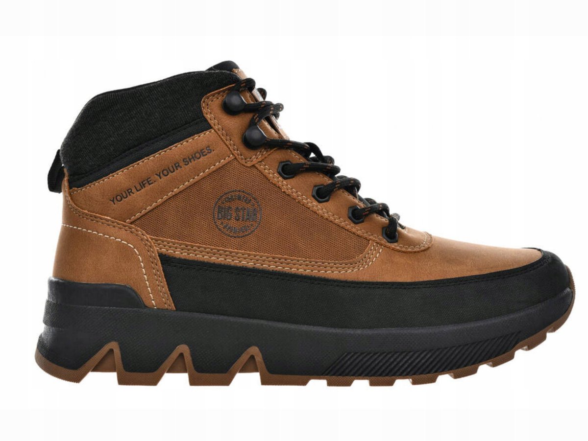 BUTY zimowe męskie BIG STAR MM174015 brązowe jesienno zimowe 43