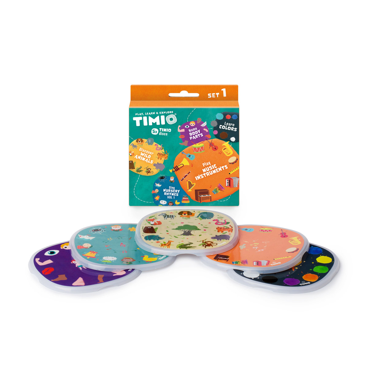 Zestaw dysków do nauki języków TIMIO - Set 1