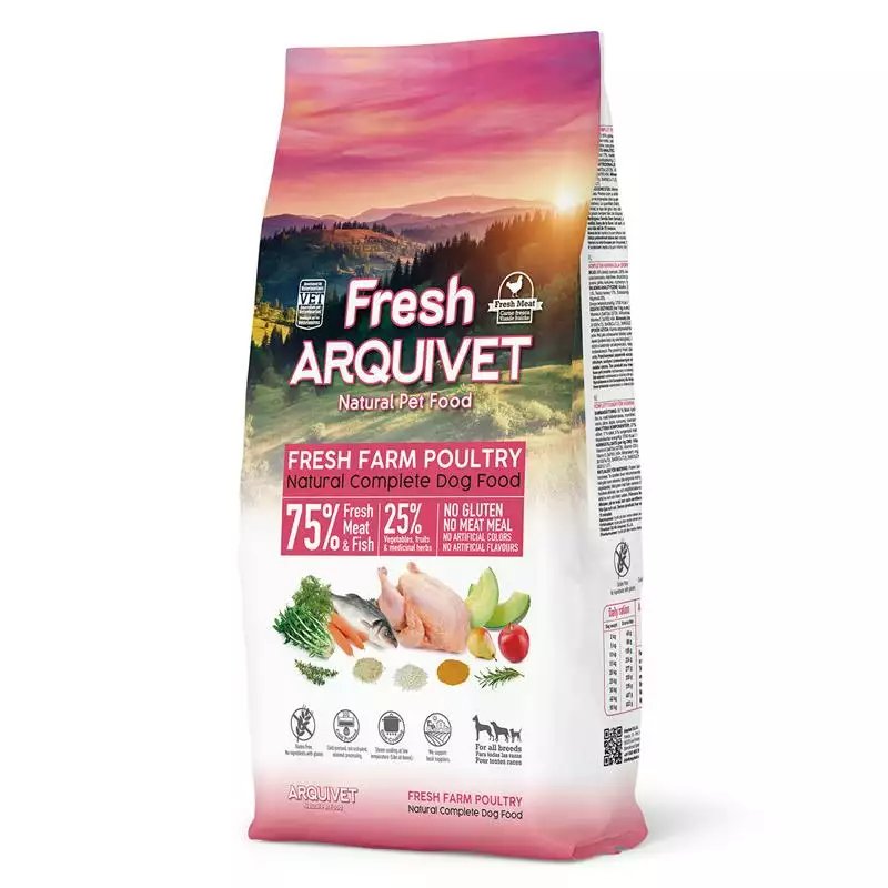 ARQUIVET FRESH KURCZAK RYBA OCEANICZ PÓŁWILOGTNA 2,5kg