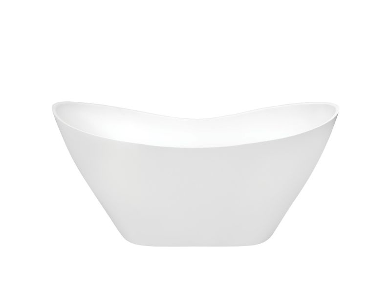 Besco Viya Matt Wanna wolnostojąca 160x70 cm biały mat/biały połysk + korek klik-klak chrom WMMB-160V - odbiór osobisty: Kraków, Warszawa