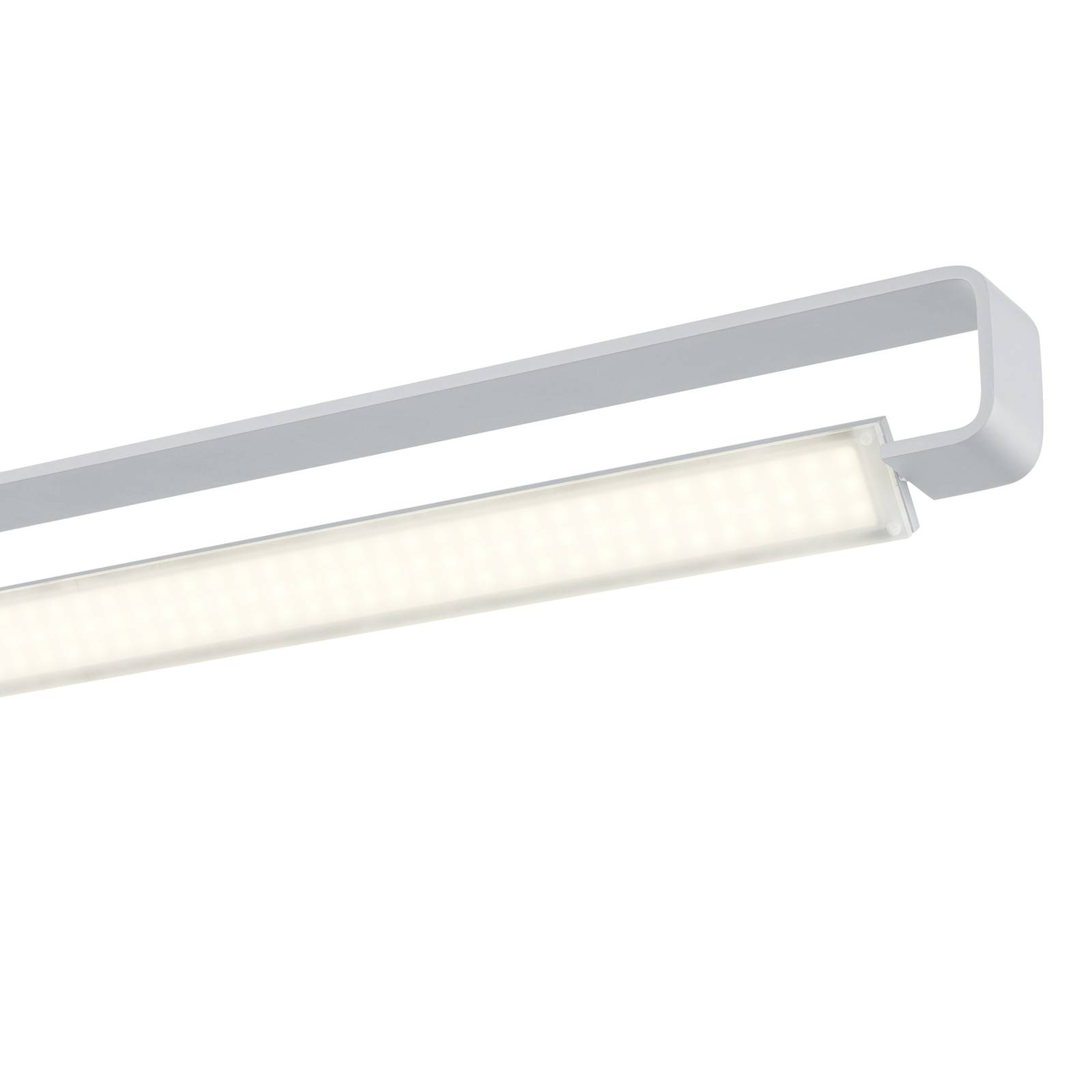 HELL Żyrandol LED Box, obrotowy, aluminium anodowane