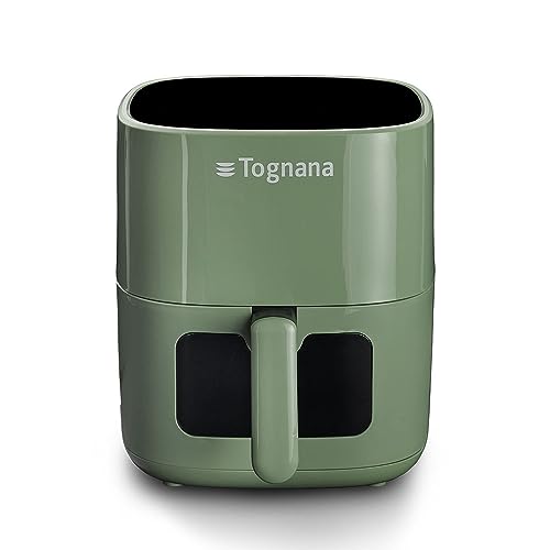 Tognana Iridea frytkownica powietrzna 5,5 l z pojemnikiem i nieprzywierającym grillem i cyfrowym wyświetlaczem, szałwiowa zieleń
