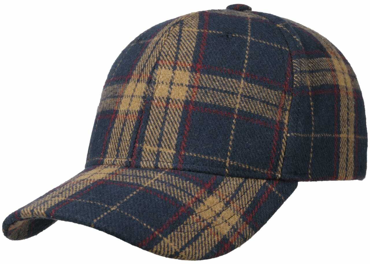 Karierte Baseballcap by Lipodo, niebieski, One Size