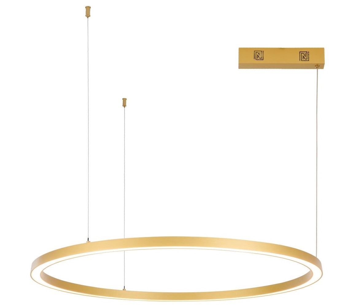 Immax NEO 07217L-LED Żyrandol ściemnialny na lince FINO 60W/230V 80cm złoty Tuya+RC